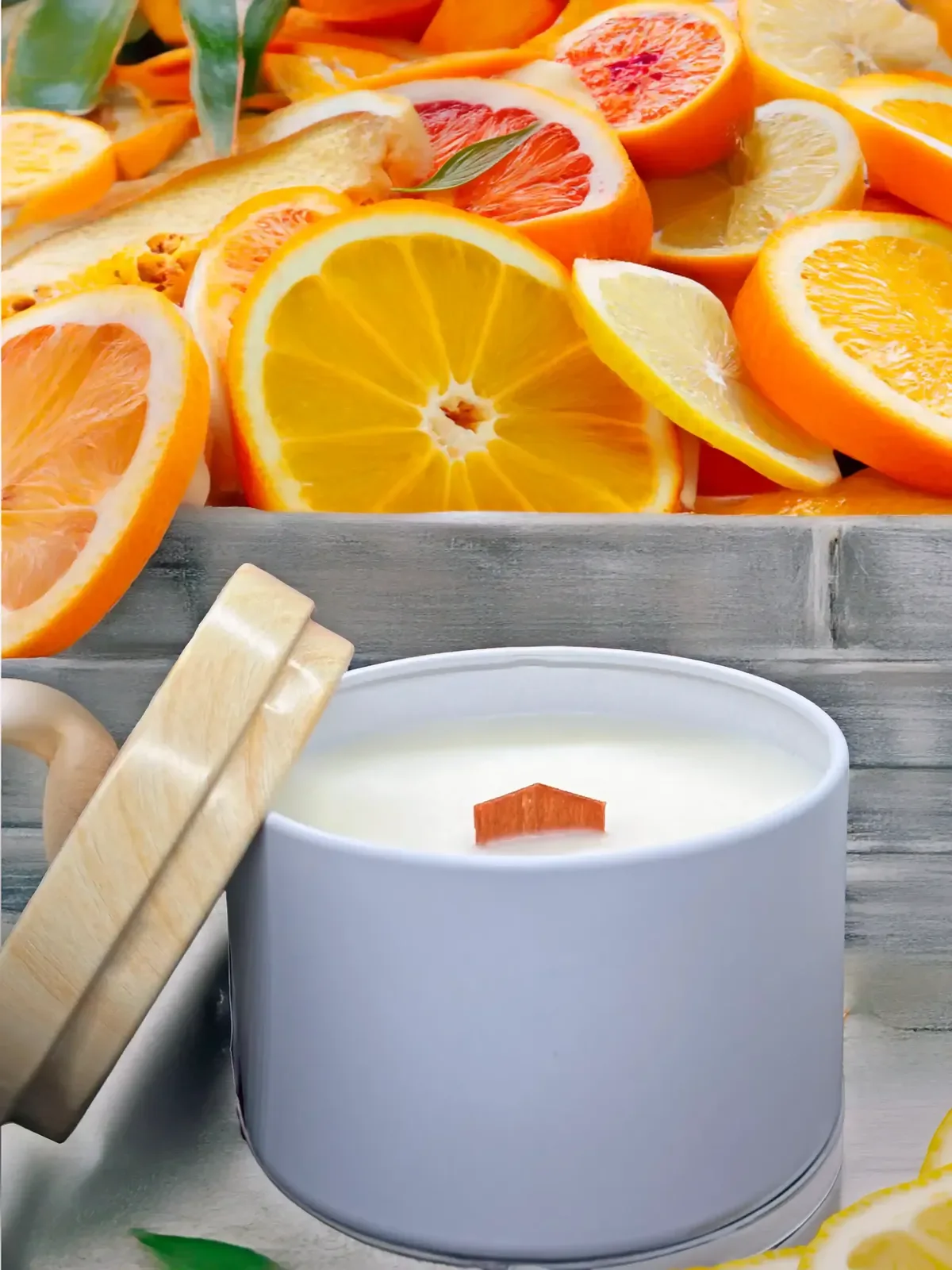 Vela Armonía Cítrica - Esencias de Valleseco