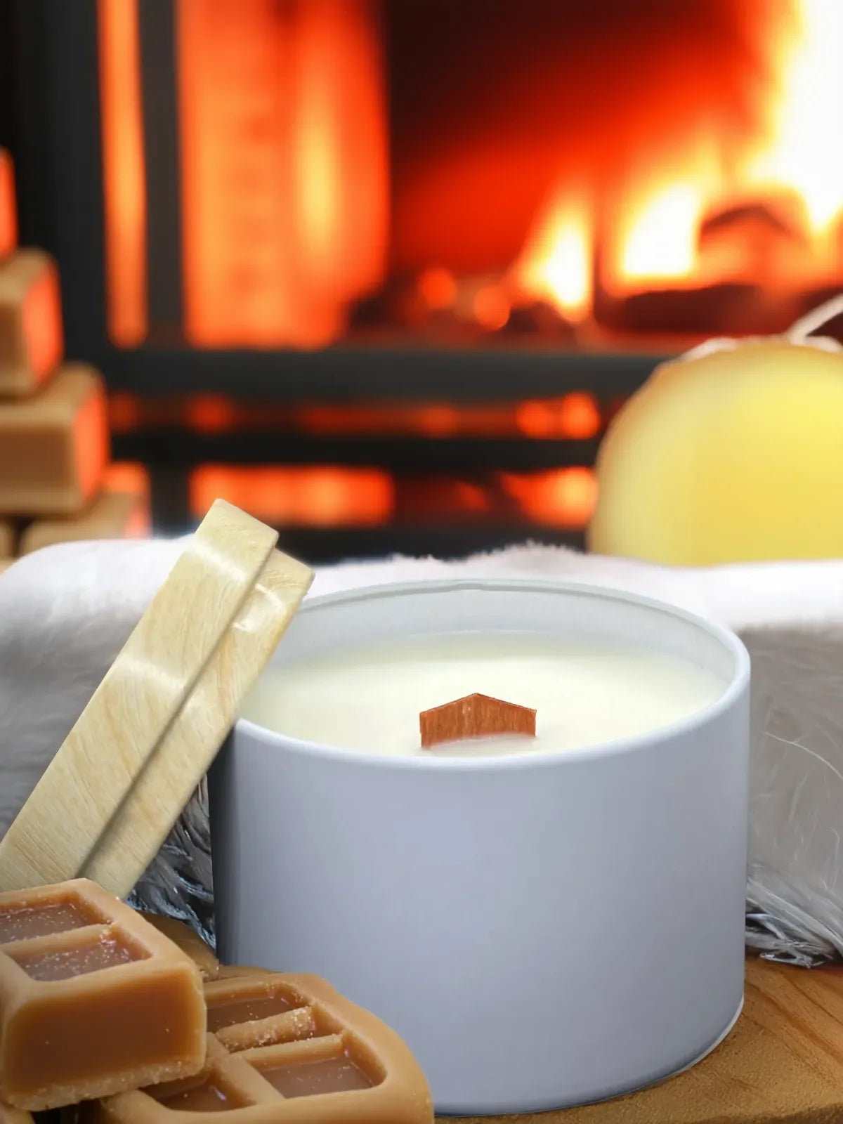 Vela Jengibre y Caramelo - Esencias de Valleseco