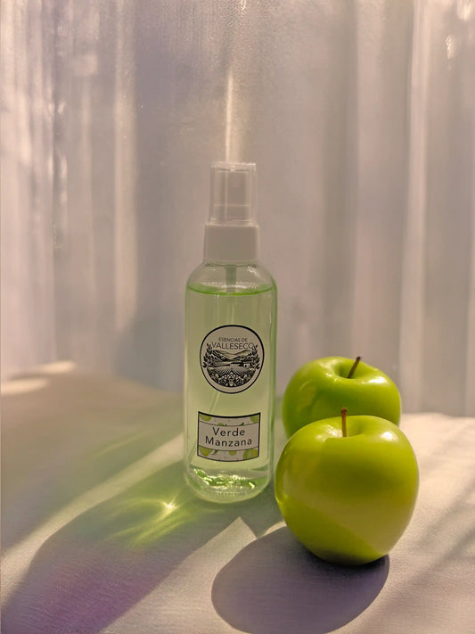 Ambientador Verde Manzana, aroma fresco y frutal para el hogar - Esencias de Valleseco.