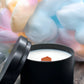 Vela Dulce Nube, fragancia dulce y afrutada con notas de caramelo y vainilla - Esencias de Valleseco.